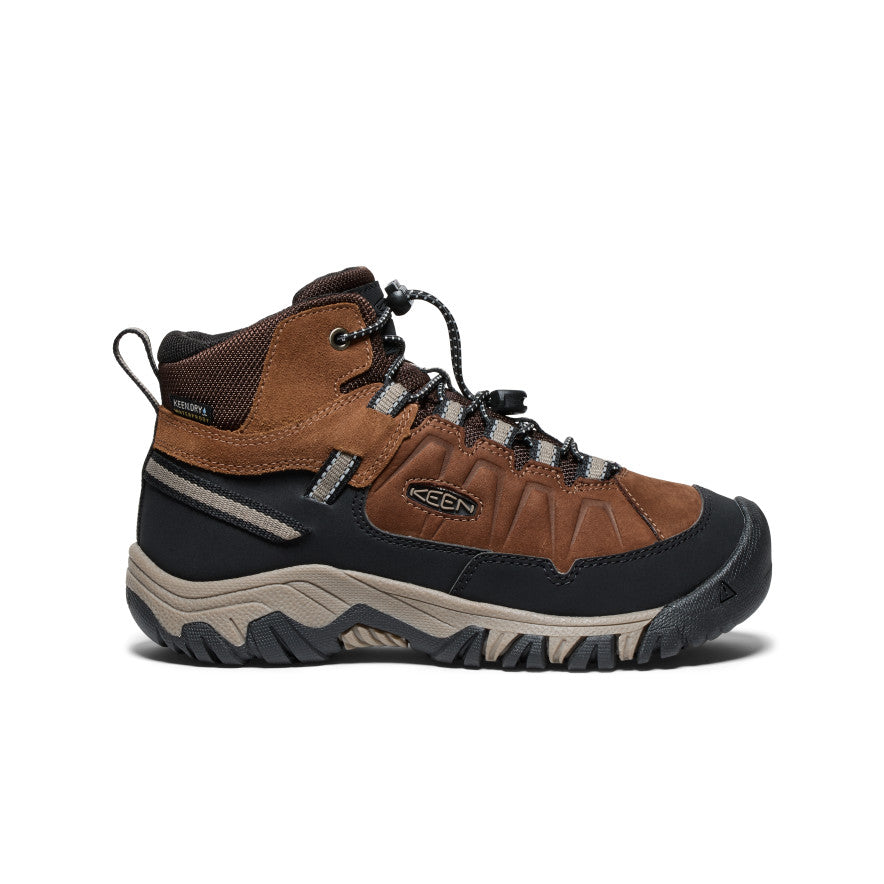 Keen Targhee IV Waterproof Big Gyerek Túrabakancs Barna Fekete | NXB8174BQ