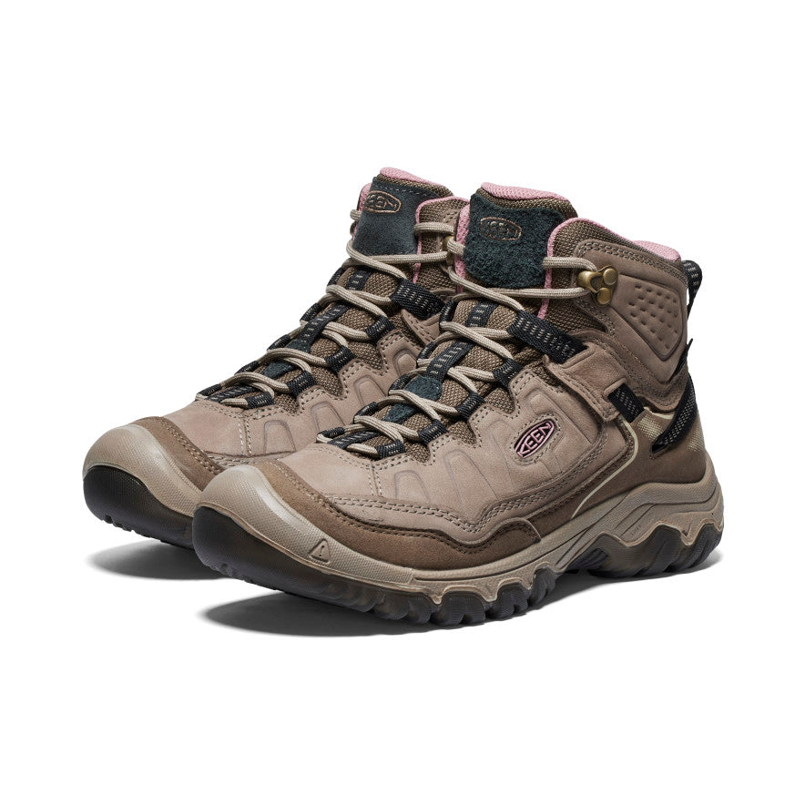 Keen Targhee IV Wide Waterproof Női Túrabakancs Barna Rózsaszín | CEM1810MP