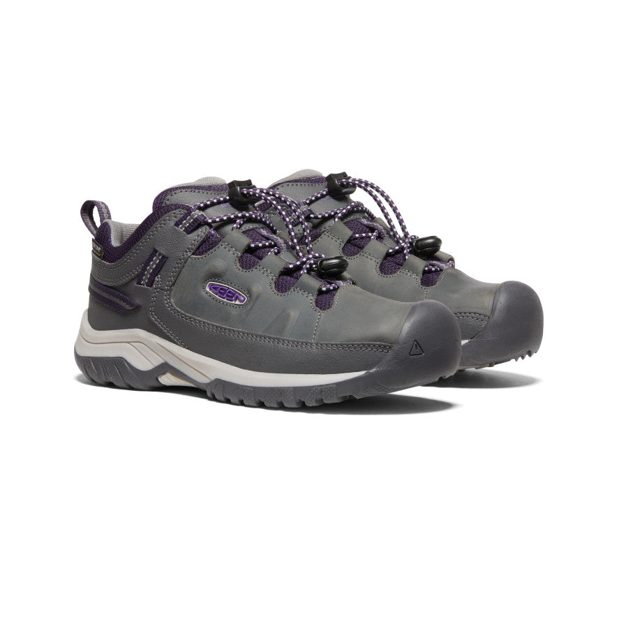 Keen Targhee Waterproof Big Gyerek Munkacipő Szürke Lila | EVK1028ZY