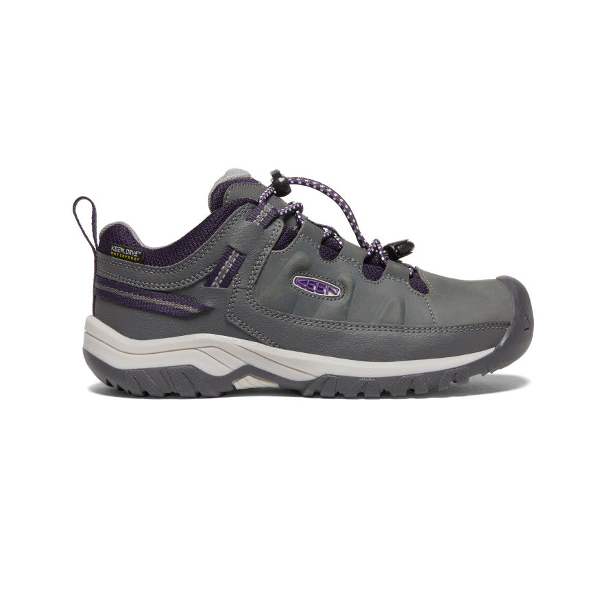 Keen Targhee Waterproof Big Gyerek Munkacipő Szürke Lila | EVK1028ZY