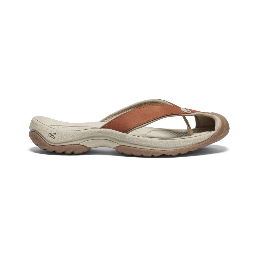 Keen Waimea Leather Női Strandpapucs Szürke Barna | NXO9011ZY