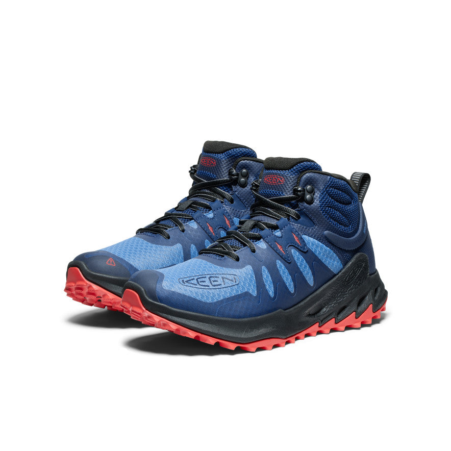 Keen Zionic Waterproof Férfi Túrabakancs Kék Piros | OSG7712WR