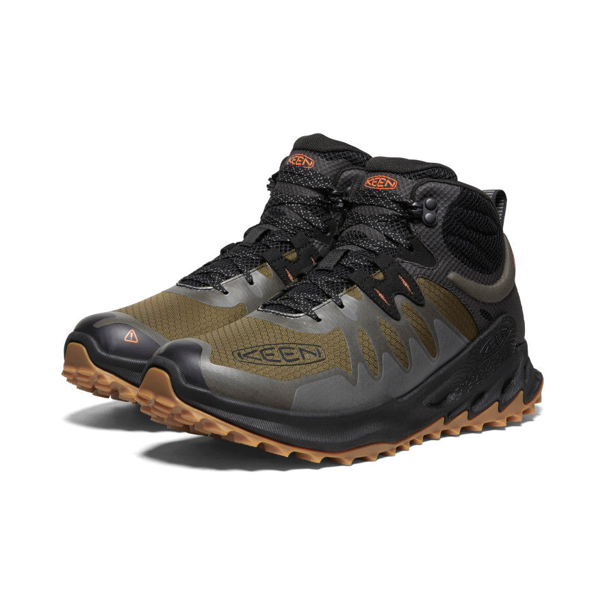 Keen Zionic Waterproof Férfi Túrabakancs Sötétolivazöld Mélypiros | WEE74100XR